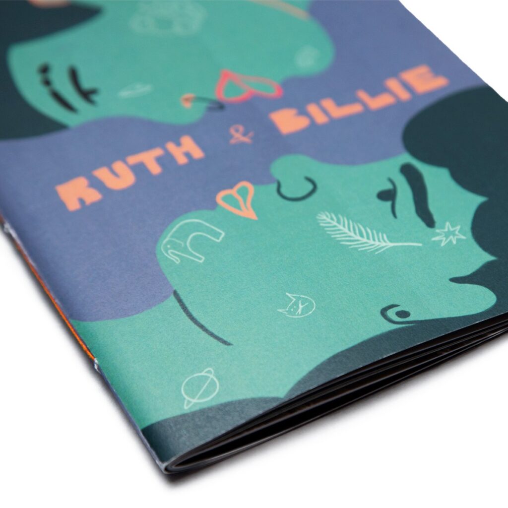 Dettaglio di copertina della fanzine Ruth & Billie
